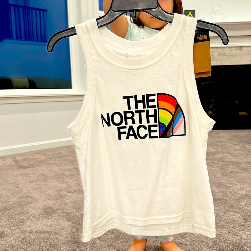 The north face rainbow shirt